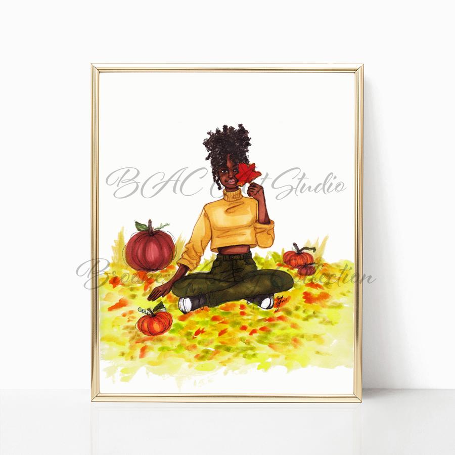 brooke-ashley-collection-bac-art-studio - "Autumn Leaves" Art Print -  - Brooke Ashley Collection BAC Art Studio