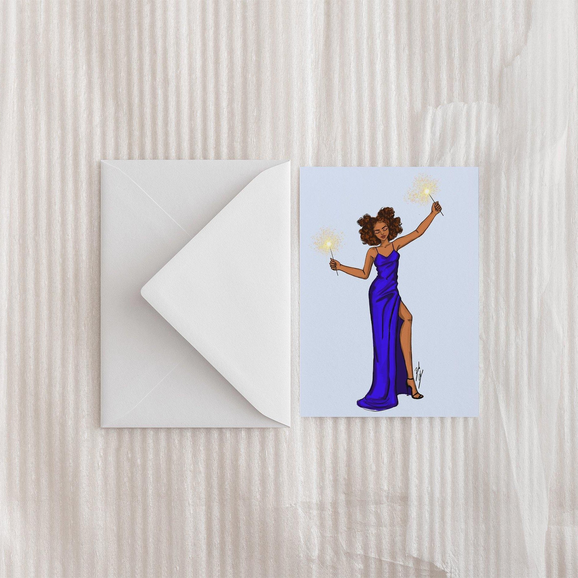 "New Year Celebration" Greeting Card - Brooke Ashley Collection 