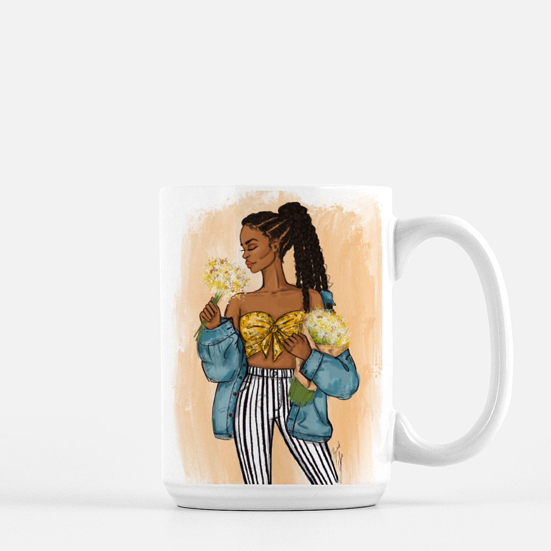 "Daisy" Coffee Mug - Brooke Ashley Collection 