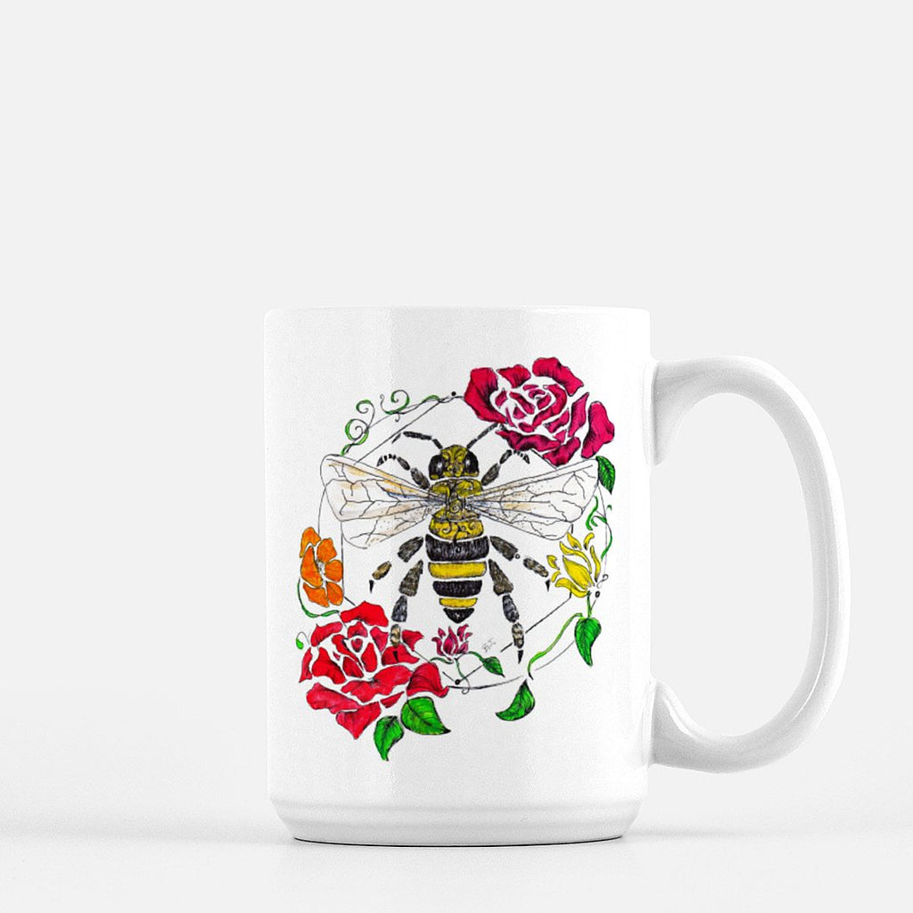 "Honeybee" (color) Coffee Mug - Brooke Ashley Collection 