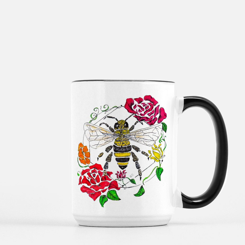 "Honeybee" (color) Coffee Mug - Brooke Ashley Collection 