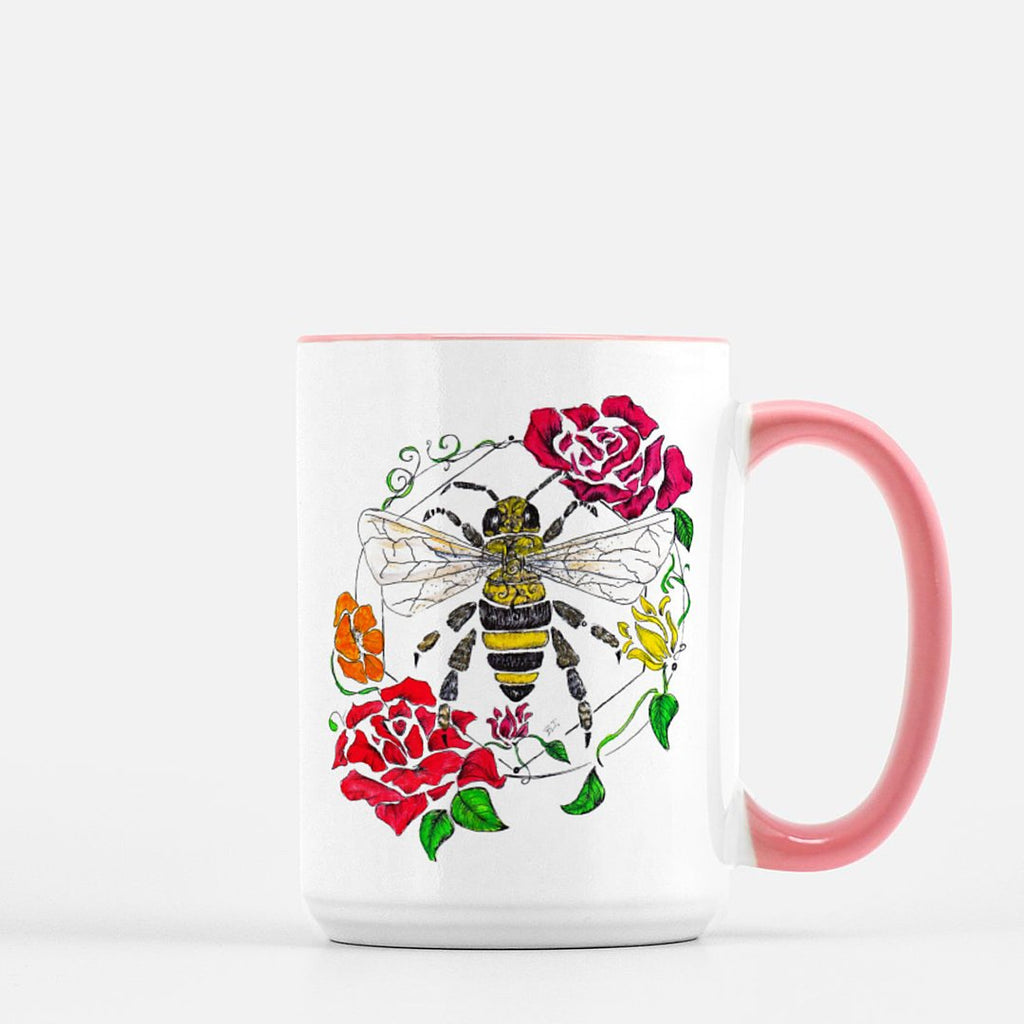 "Honeybee" (color) Coffee Mug - Brooke Ashley Collection 