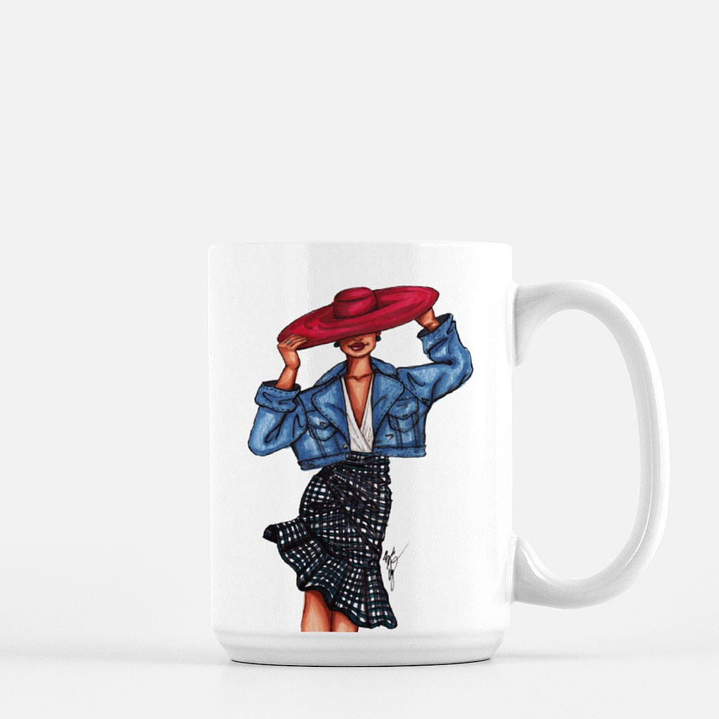 "Girl in the Red Hat" Coffee Mugs - Brooke Ashley Collection 