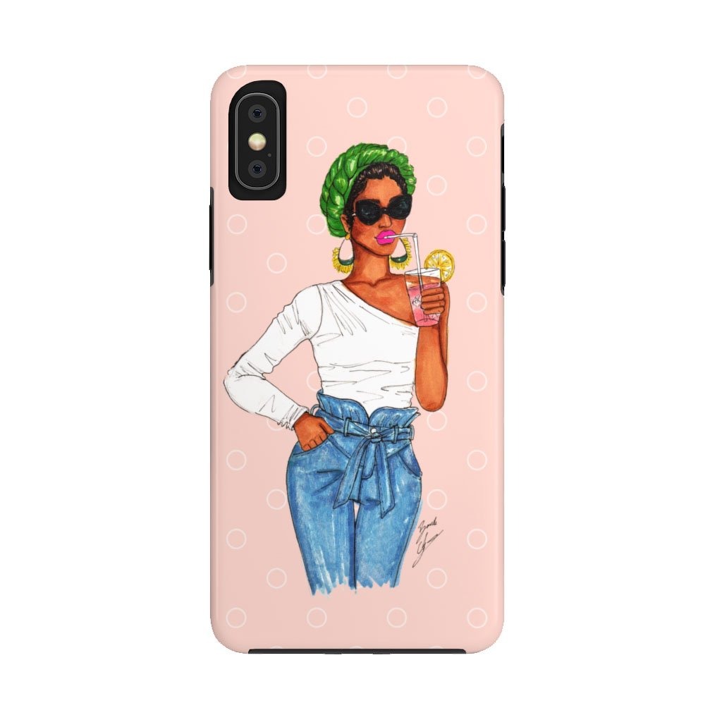 "Pink Lemonade" iPhone Case (Tough) - Brooke Ashley Collection 