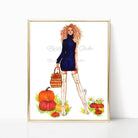 brooke-ashley-collection-bac-art-studio - "Pumpkin Patch" Art Print -  - Brooke Ashley Collection BAC Art Studio
